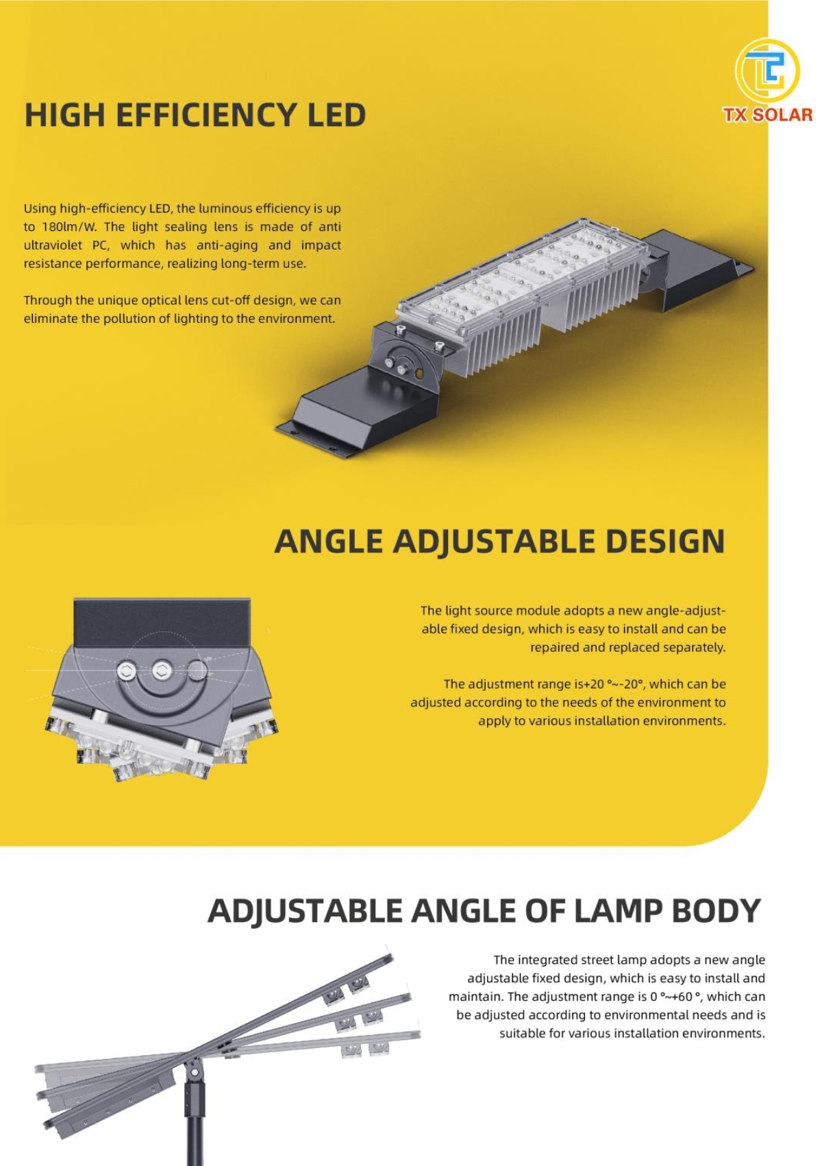 120w solar street light