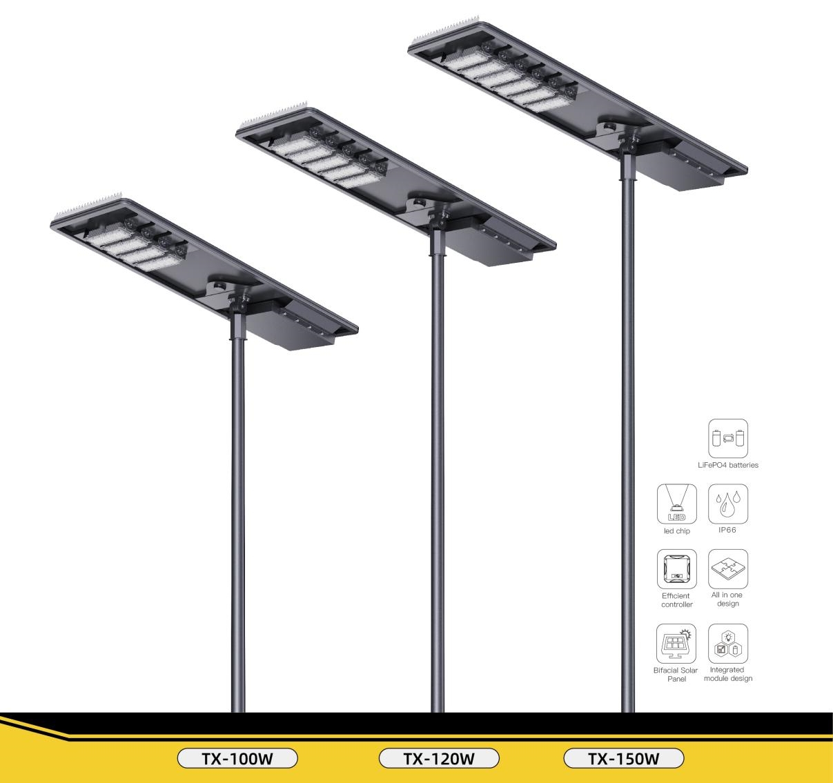 80w solar street light