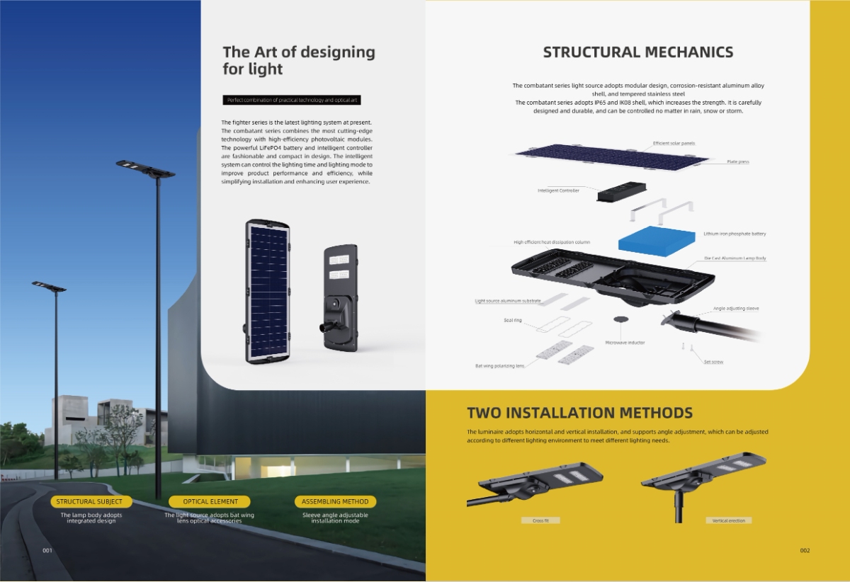 New design all in one solar street light